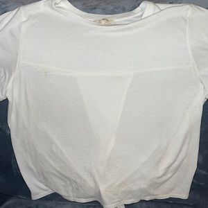 Madewell white tie back top